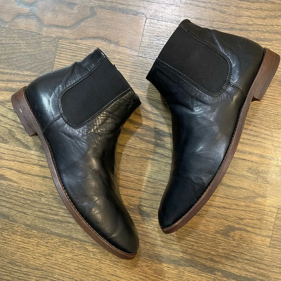 MOMA Black Leather Chelsea Boots Size 39 Made in Italy - Picture 3 of 15